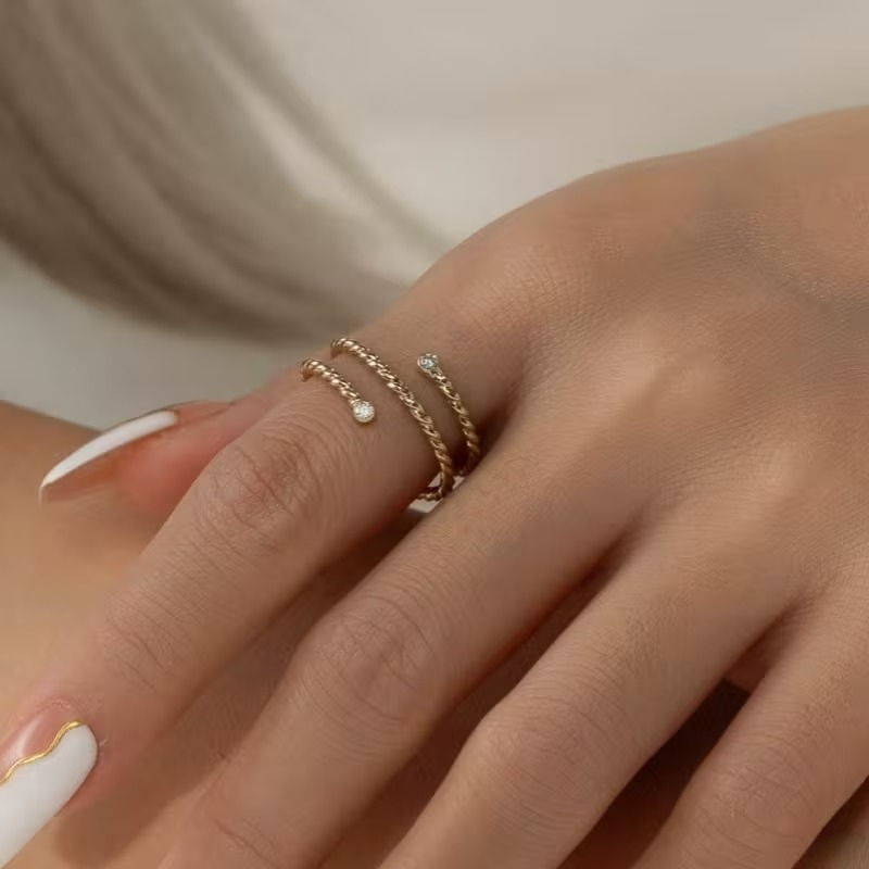 Tvinnad Guld Ring | Tillsammans mot bröstcancer