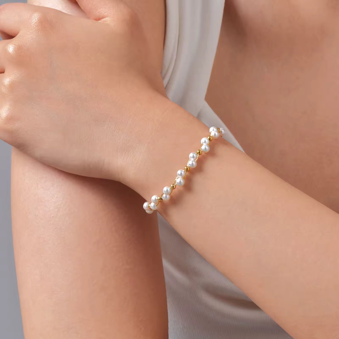 Kloverkedja Blomarmband | Tillsammans mot Bröstcancer