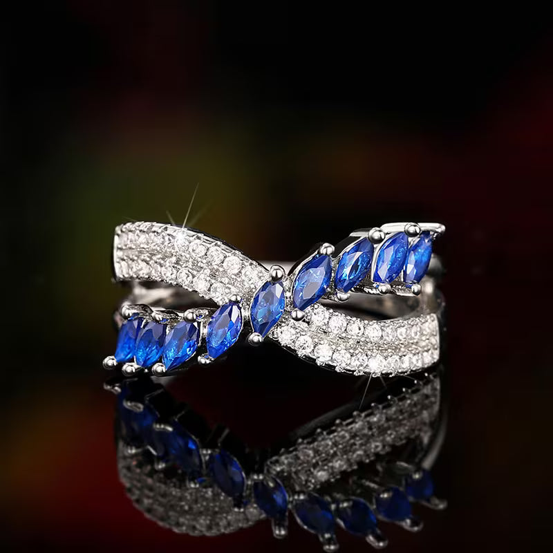 Blå Zirkonia Ring | Tillsammans mot Diabetes