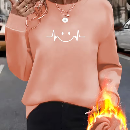 Varm Crewneck Tröja | Tillsammans mot bröstcancer