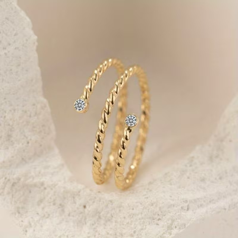 Tvinnad Guld Ring | Tillsammans mot bröstcancer