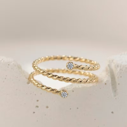 Tvinnad Guld Ring | Tillsammans mot bröstcancer