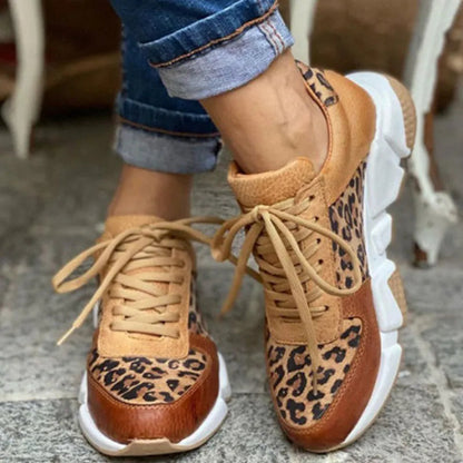 Lia™- Leopardmönstrade sneakers