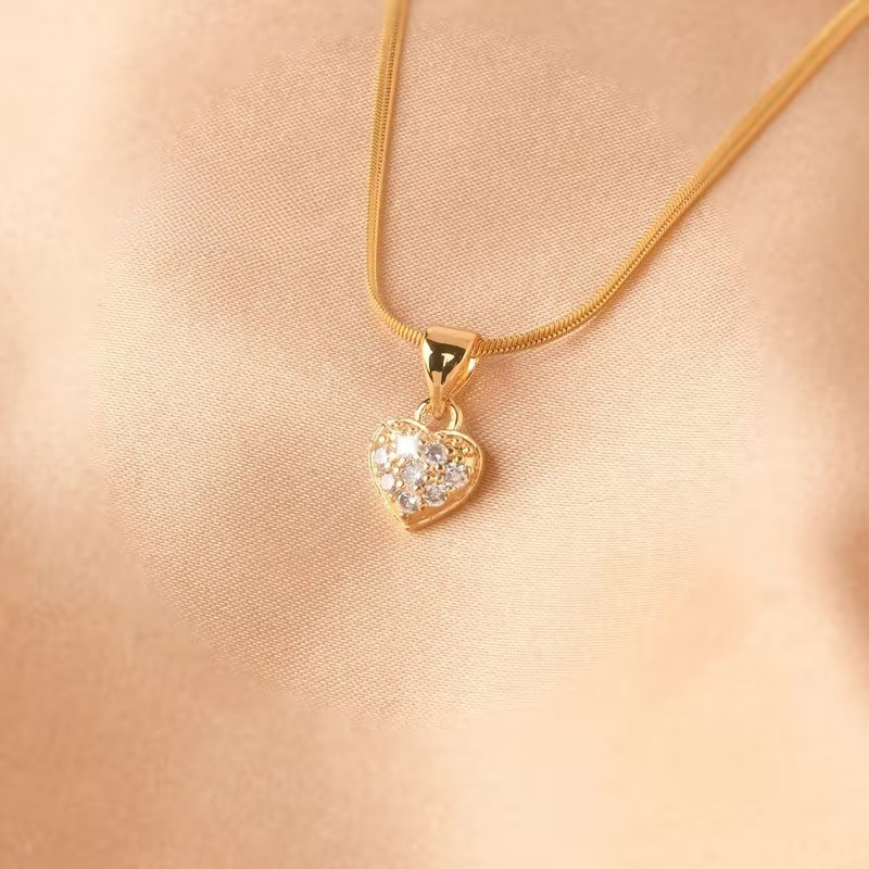 Gnistrande Hjärthalsband | Tillsammans mot bröstcancer