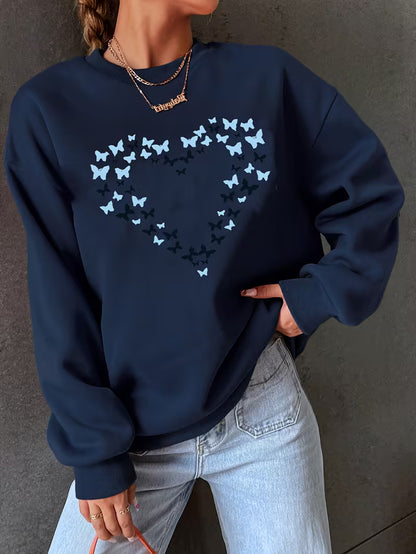 Hjärta Fjäril Sweatshirt | Tillsammans mot Diabetes