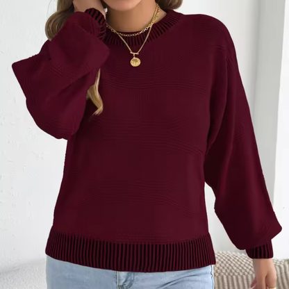 Chloe™- Stickad Rundhals Sweater