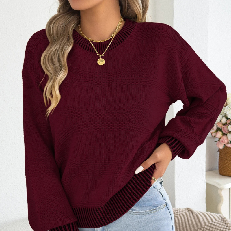 Chloe™- Stickad Rundhals Sweater