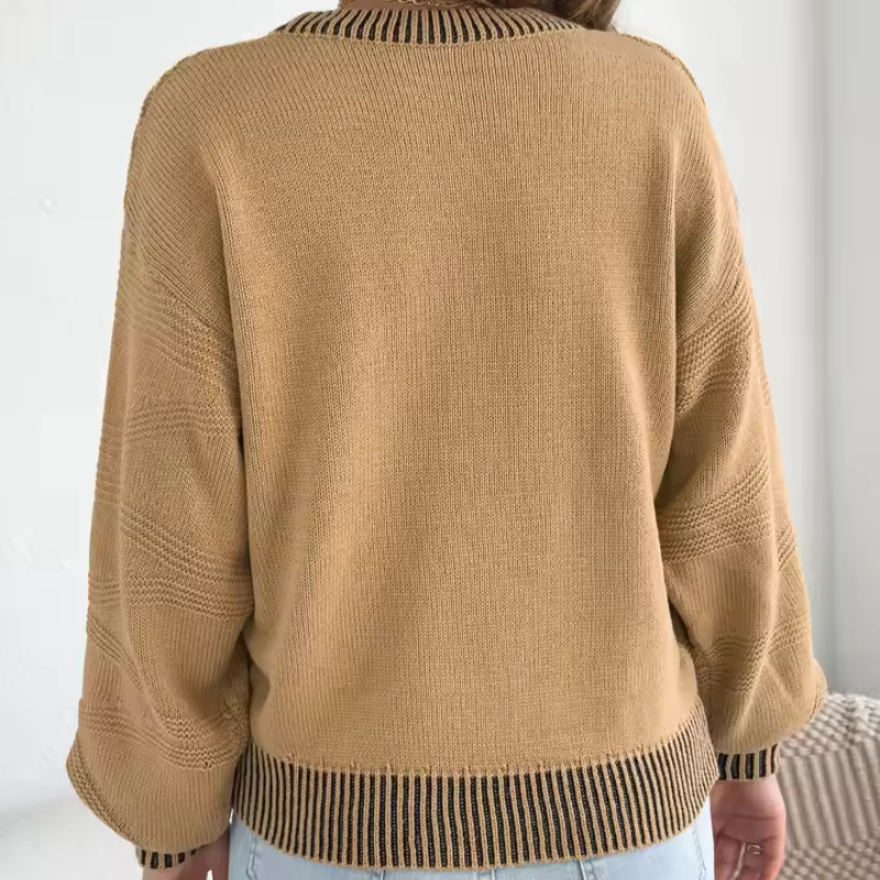 Chloe™- Stickad Rundhals Sweater