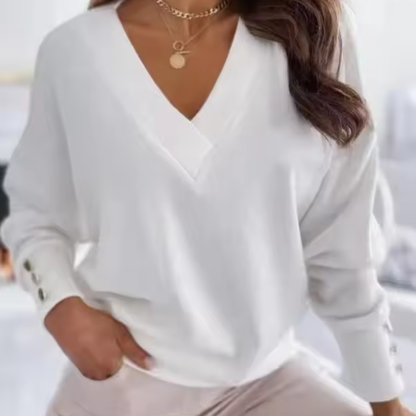 Stephanie™ – V-ringad Sticktröja