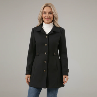 Avery™ – Kragförsedd Ullkappa