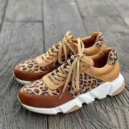 Lia™- Leopardmönstrade sneakers