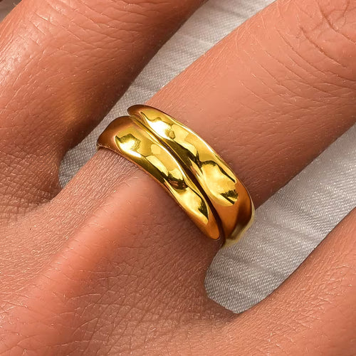 Minimalistisk Geometrisk Ring | Tillsammans mot Bröstcancer