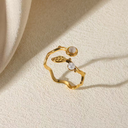 Löv Guld ring | Tillsammans mot Bröstcancer