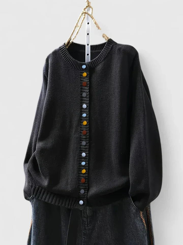 Hedda™ – Färgglad Knappkofta