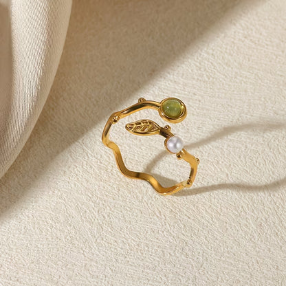 Löv Guld ring | Tillsammans mot Bröstcancer