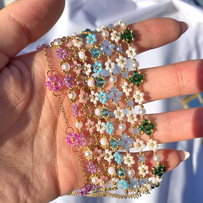 Blommigt Pärlarmband | Tillsammans mot Diabetes