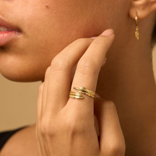 Fjäderformad Ring | Tillsammans mot bröstcancer