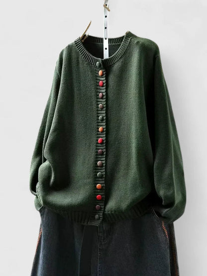 Hedda™ – Färgglad Knappkofta